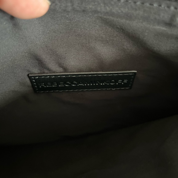 REBECCA MINKOFF Studded Glitter Metallic
Gold Kerry Pouch - Picture 6 of 7